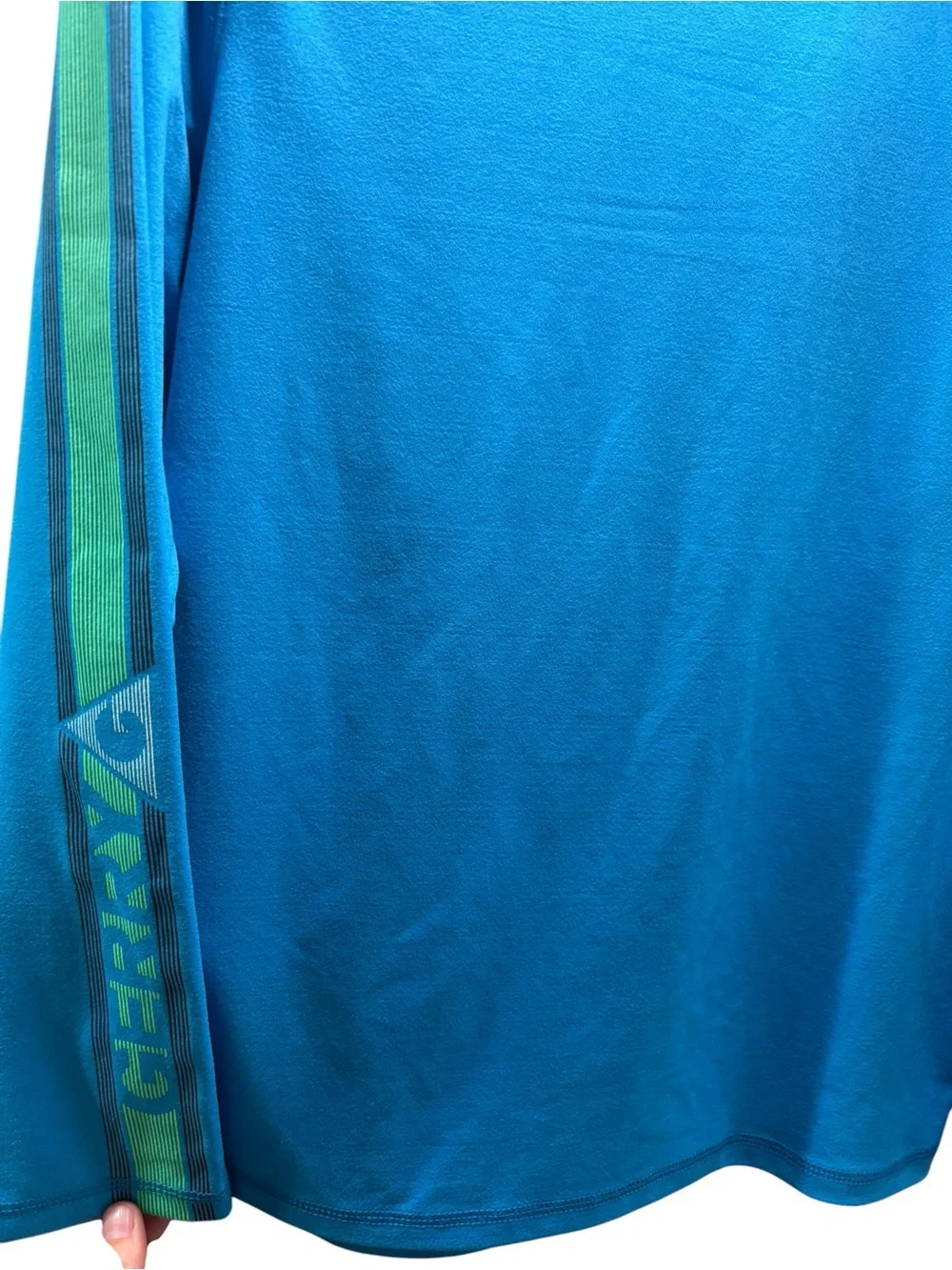 Gerry's Kids Blue Long Sleeve UPF‎ Sun Protection Performance Shirt Size Large